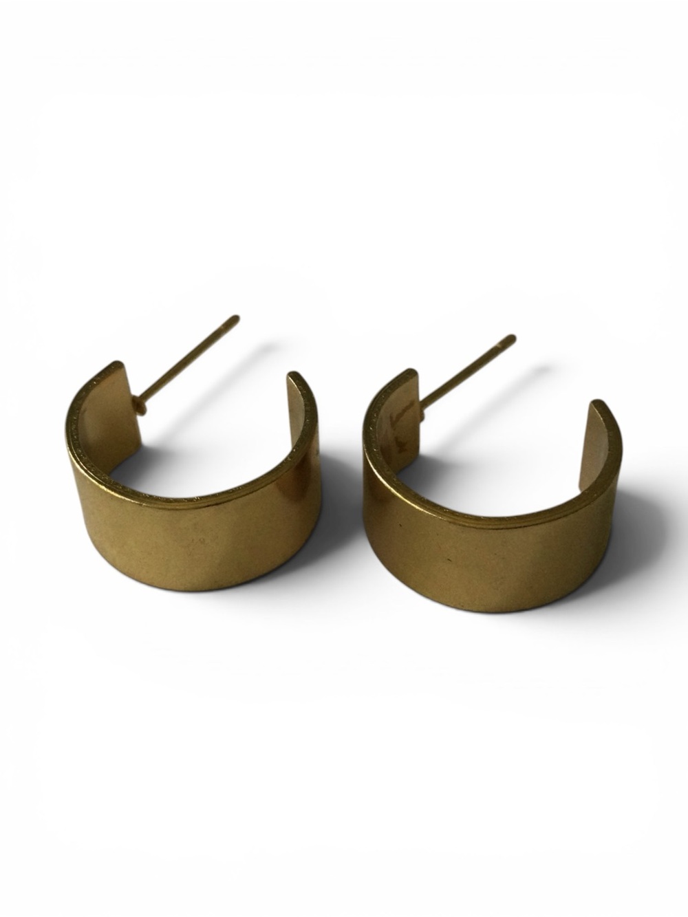 3Pc Set - Vtg Kiss‑Lock Coin Purse, Vtg Faux Pearl Brooch & New Hoop Earrings - Picture 9 of 11